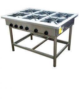 Anafe 6 Quemadores 35x35 cms.