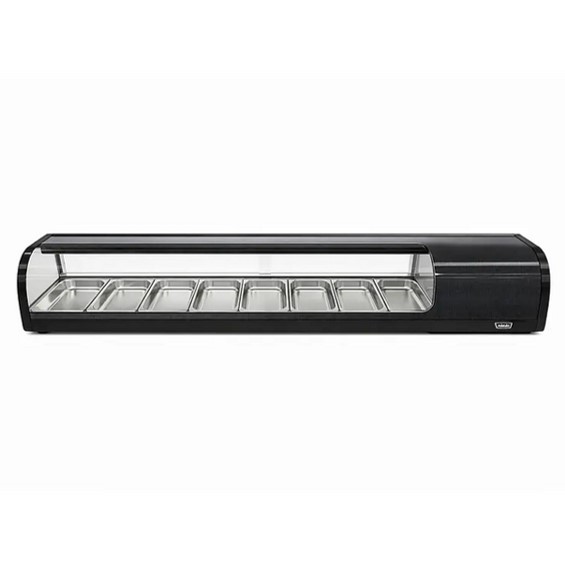 Vitrina Sushi Maigas 180 cm Vidrio Curvo